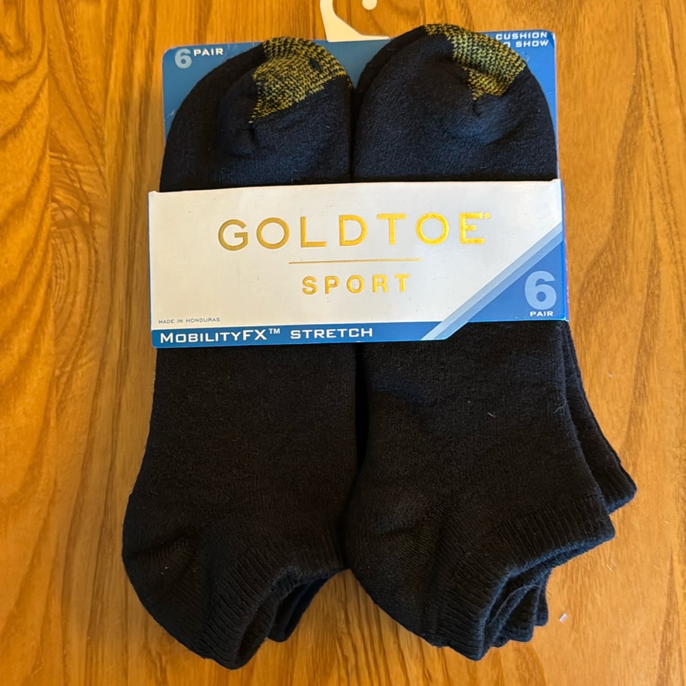 Goldtoe Sport no show socks 6 pack